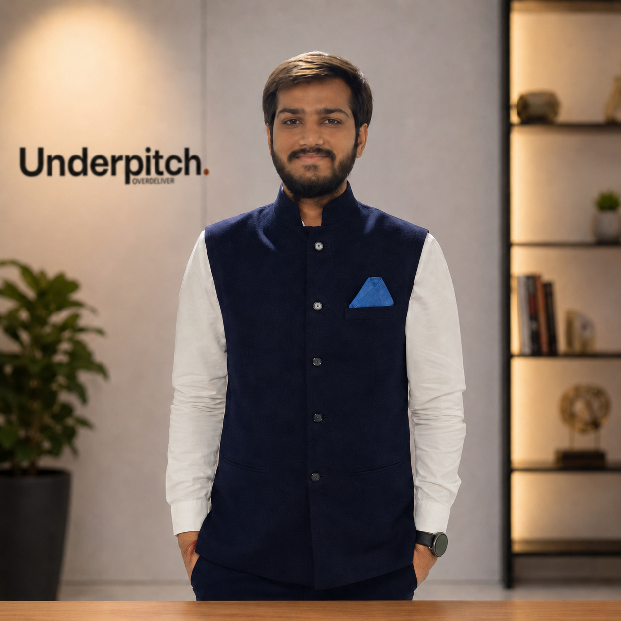 Kishan Parekh at the Underpitch office